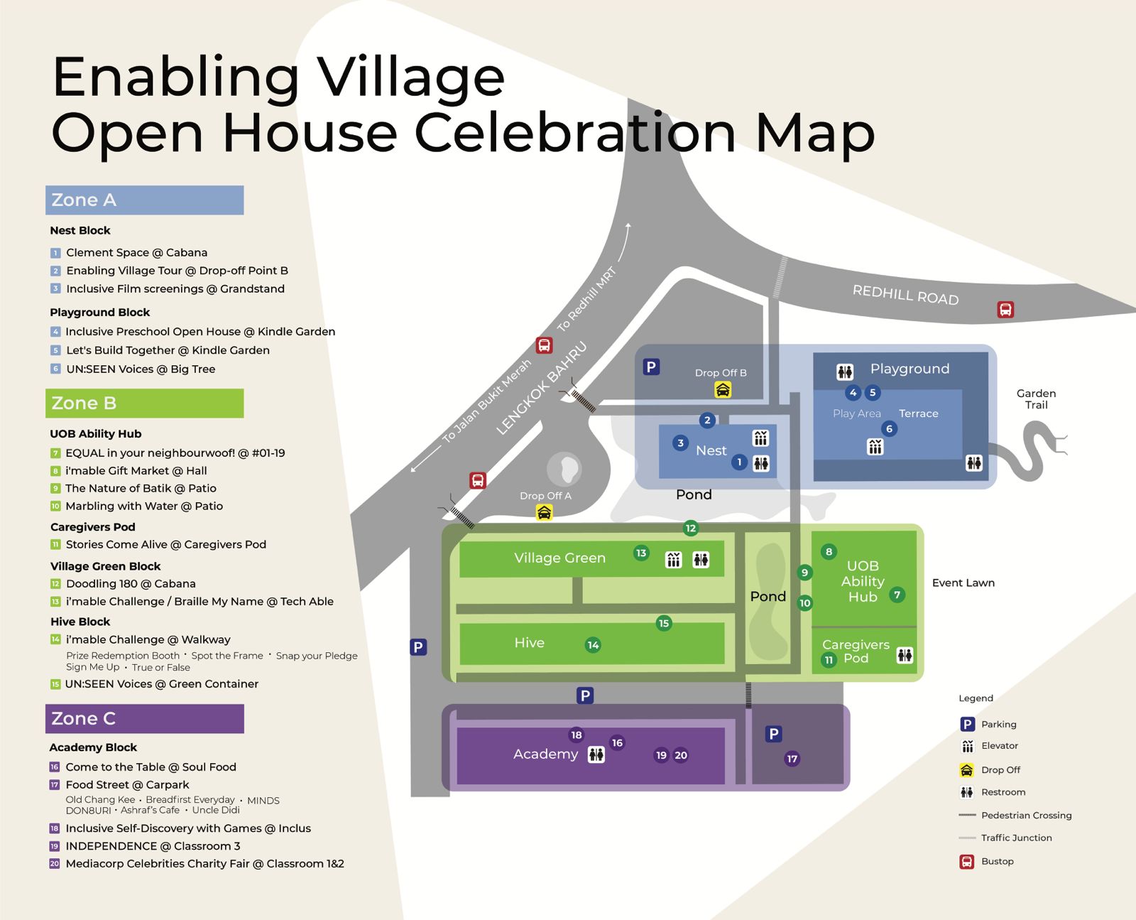 Enabling Lives Festival Open House Map
